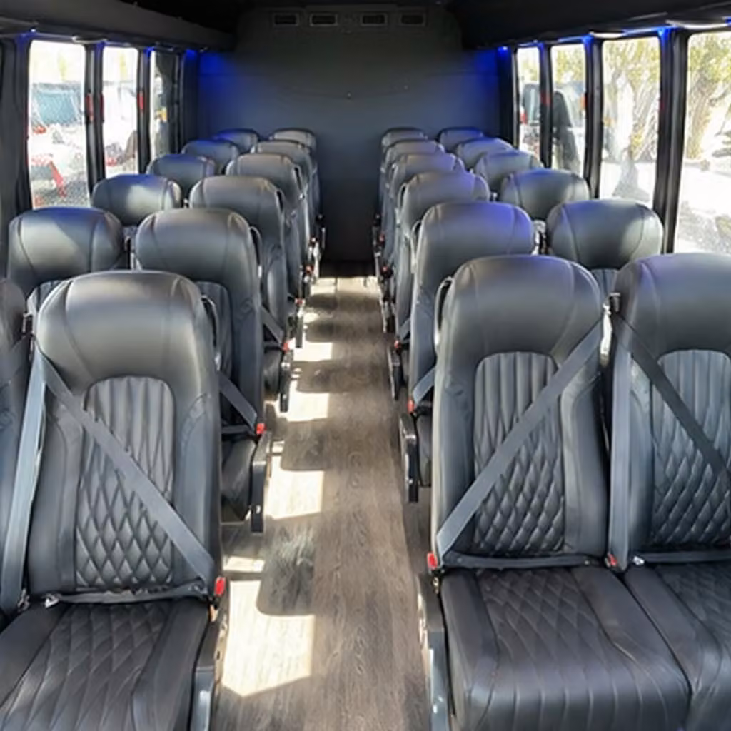 25 passenger minibus inside