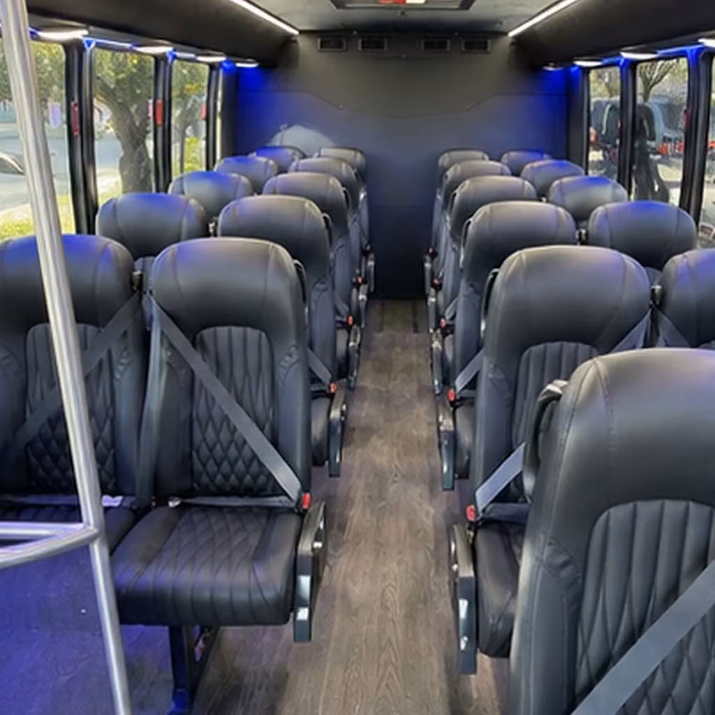 28 passenger minibus interior