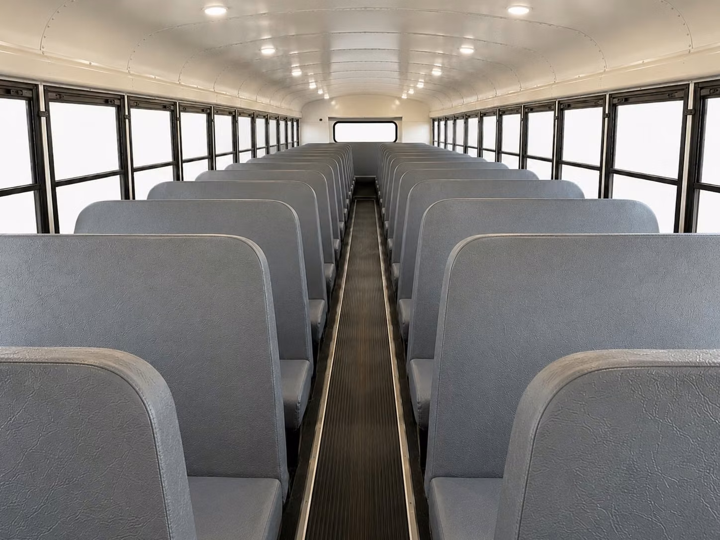 school bus inside